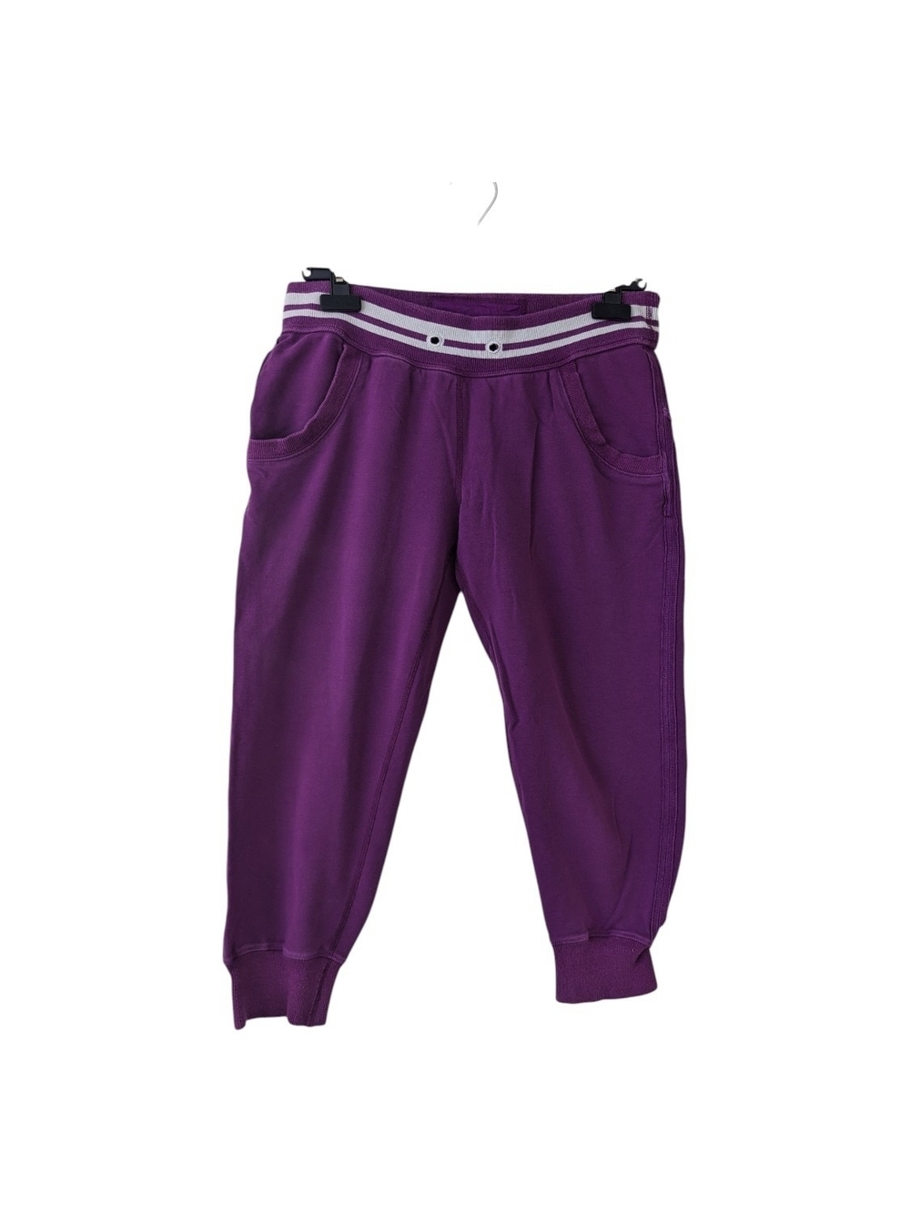 lululemon Women's Purple Crop Track Joggers Size 6 Embroidered Logo On Leg - Picture 1 of 1
